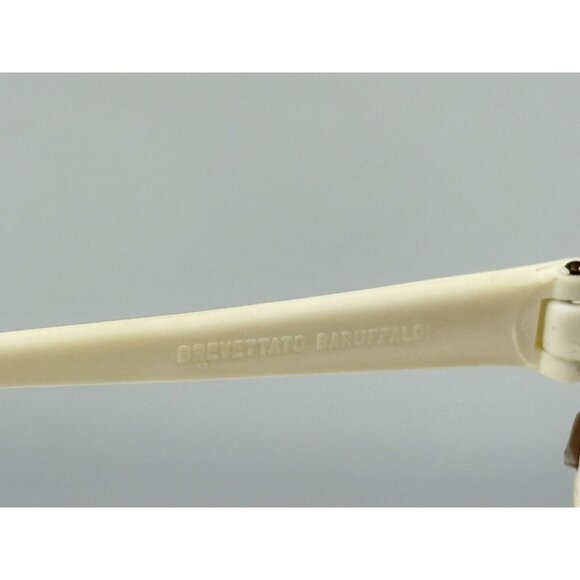 Vintage Brevettato Baruffaldi Wrap Sunglasses Ivory Frames Anti Fog Italy (L) - Picture 11 of 11